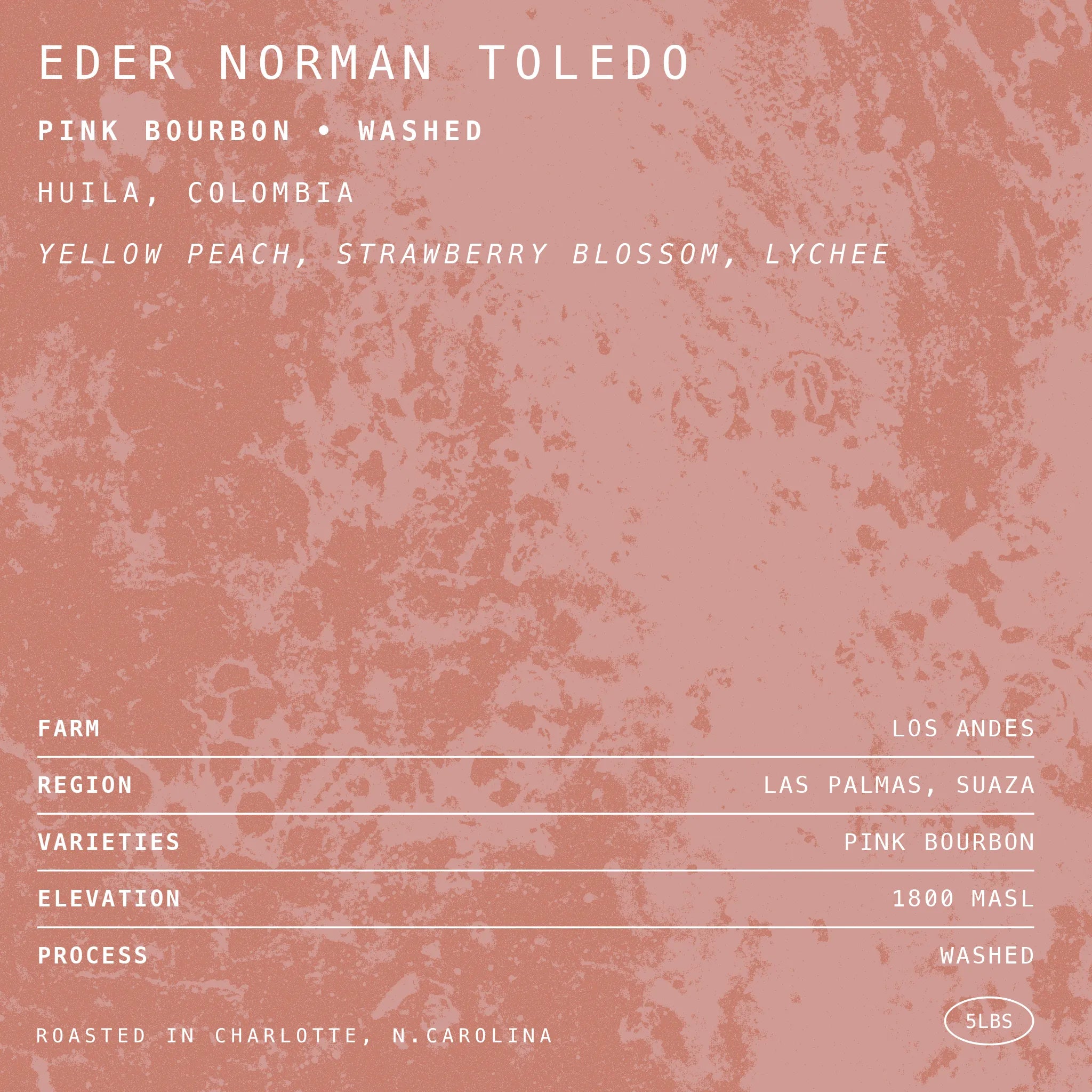 Photo of Eder Norman Toledo Pink Bourbon • Washed