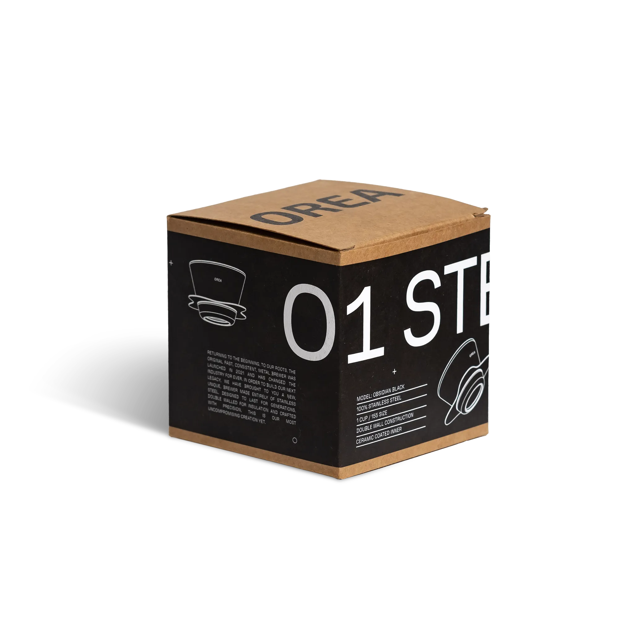 OREA O1 Steel Brewer  |  Obsidian Black